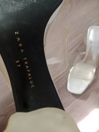 Tacones Zara Talla 37 Plataforma Transparente