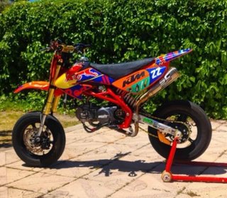 Pit Bike IMR 155cc Motocross Naranja/Rojo