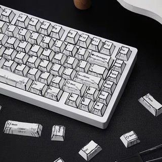 Keycaps Comic White ISO-ES