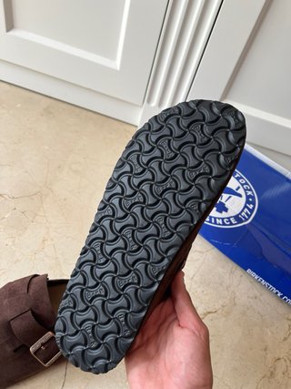 Zuecos Marrón Oscuro o Café Ante Birkenstock Nuevo
