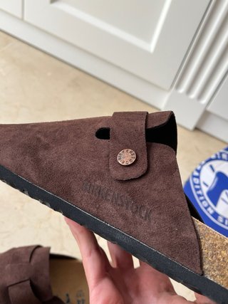 Zuecos Marrón Oscuro o Café Ante Birkenstock Nuevo
