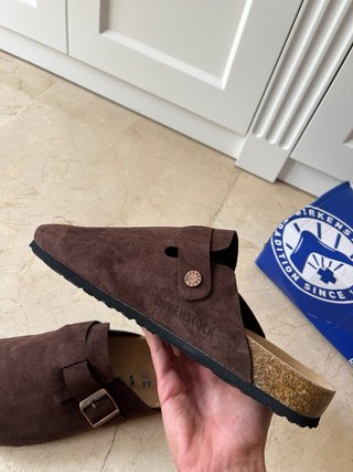Zuecos Marrón Oscuro o Café Ante Birkenstock Nuevo