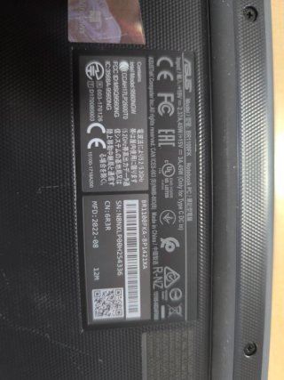 Portátil Asus Táctil Negro