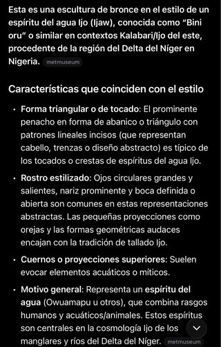 Bronce Ijo Espíritu del Agua
