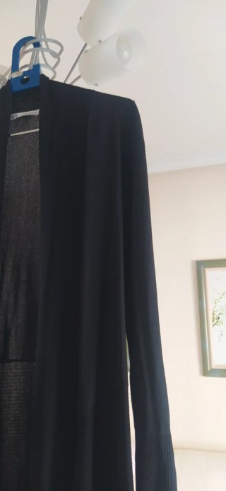 Chaqueta Zara Punto Negra Talla Única