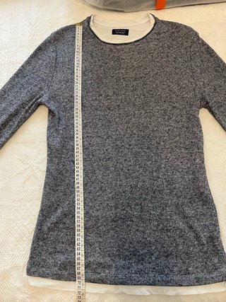 Jersey Fino Zara Gris Talla M
