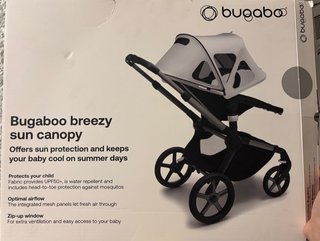 Capota Bugaboo Breezy para carrito gris
