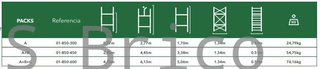 Andamio Modular Aluminio - 6,13 Metros - Pack A+B+C