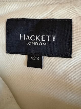 Pantalón Hackett Beige Hombre Talla Grande