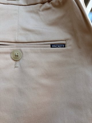 Pantalón Hackett Beige Hombre Talla Grande