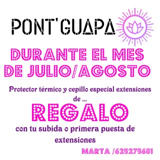 PONT GUAPA Cabello Humano Virgen Extensiones
