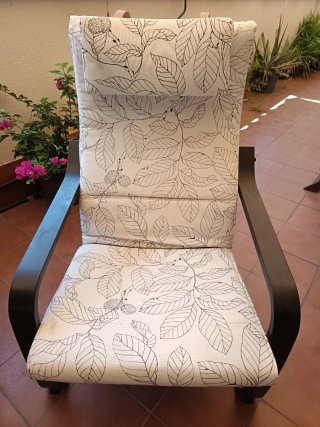 Sillón Poäng Ikea Tela y Madera