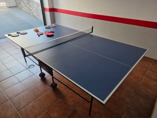 Mesa ENEBÉ de Ping Pong+6 raquetas+7 bolas