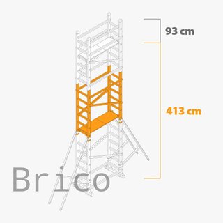 Andamio Modular Aluminio - 6,13 Metros - Pack A+B+C
