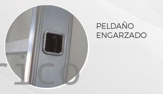 Escalera Aluminio 3x19 - 5+5+5 M - 80x25mm