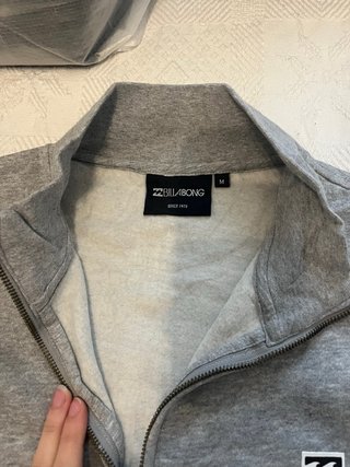 Sudadera Cremallera Billabong Gris Talla M