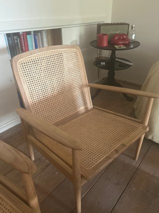 2 Sillones Madera y Rattan Zara Home