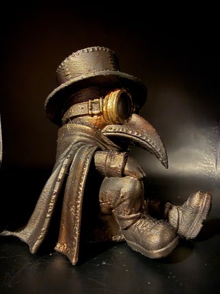 Figura Impresión 3D Médico Peste Steampunk
