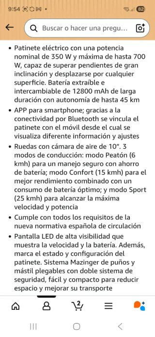 Patinete Eléctrico Cecotec Bongo A+ 45 Connected