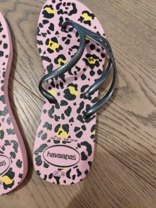Infradito Havaianas fantasia leopardata rosa