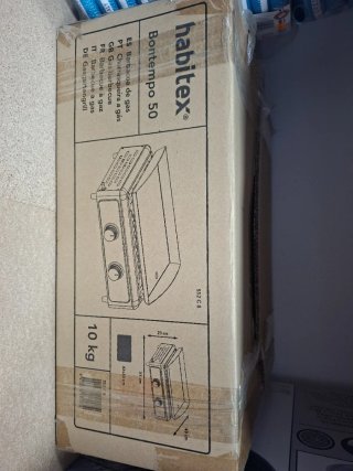 Plancha de gas Habitex 2 fuegos Bontempo 50