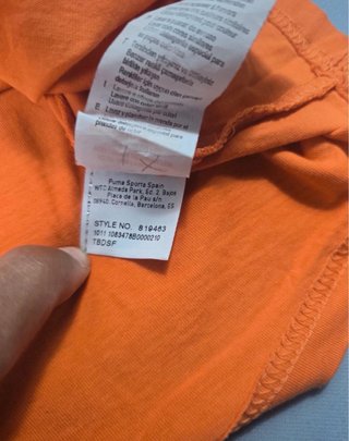Puma Tank Top Naranja Big Logo Hombre S gym