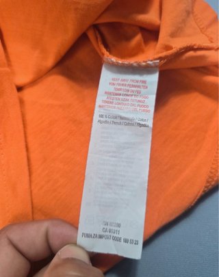 Puma Tank Top Naranja Big Logo Hombre S gym