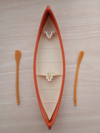 Playmobil Canoa Naranja con Remos