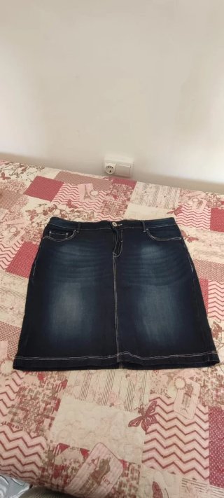 Minifalda vaquera azul talla 42