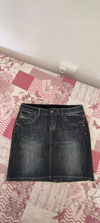 Minifalda vaquera azul talla M