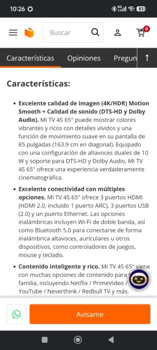 TV LED Xiaomi 65 4K UHD Smart TV