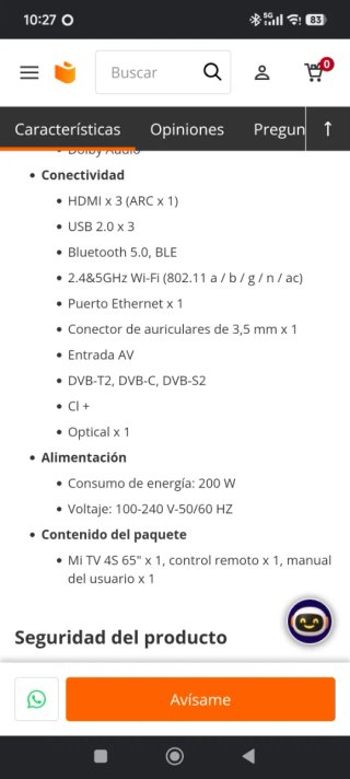 TV LED Xiaomi 65 4K UHD Smart TV