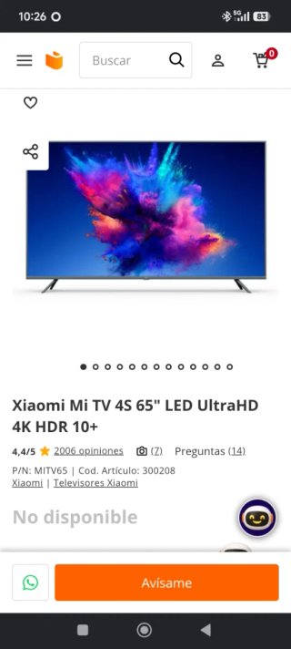 TV LED Xiaomi 65 4K UHD Smart TV