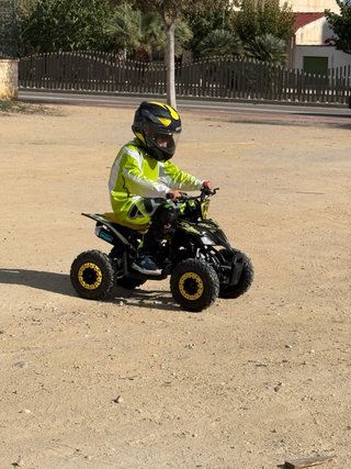 Mini Quad Gasolina Negro/Amarillo Off-Road