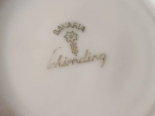 Servizio caffè porcellana rose