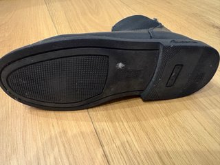 Botines piel T 35 unisex negro de piel suela goma