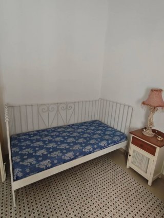 Cama individual 90cm metal, en forja