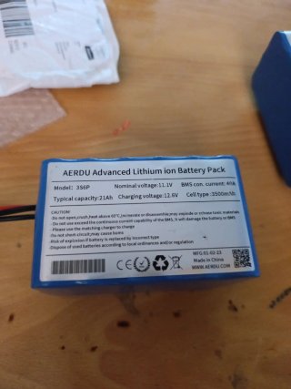 Batería Litio patinete + velocidad 3S6P 21Ah 11.1