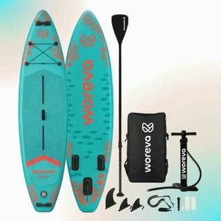 Kit Paddle Surf Inflable WOREVA CORAL 335cm