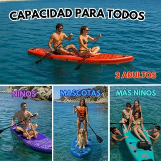 Kit Paddle Surf Inflable WOREVA CORAL 335cm