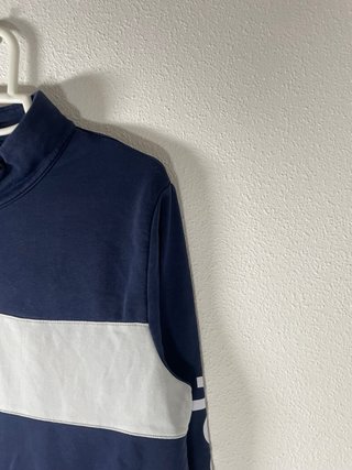 Sudadera Reebok Media Cremallera Azul Gris