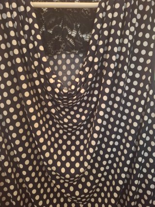 Blusa lunares con encaje