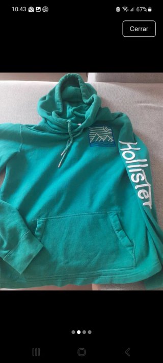 Sudadera Hollister Verde Talla XS