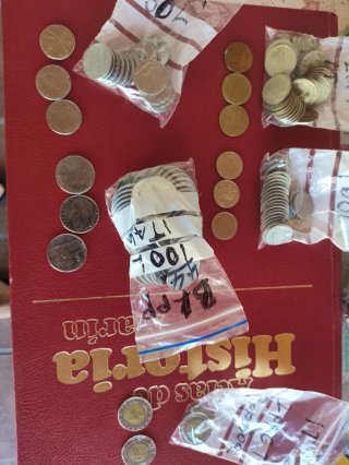 Monedas/Billetes UK/IT/FR/DOLAR