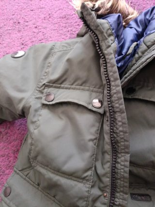 Chaqueta de invierno juvenil verde