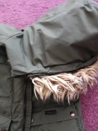 Chaqueta de invierno juvenil verde