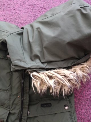 Chaqueta de invierno juvenil verde