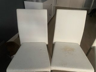 ULTIMA SEMANA!!! Juego de 4 sillas comedor blancas