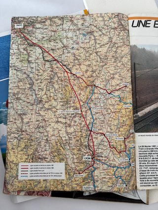 Revista publicitaria primer TGV (AVE) francés 1981