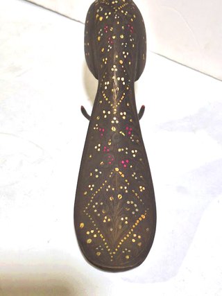 Pavo Real de Bronce Pintado a mano India